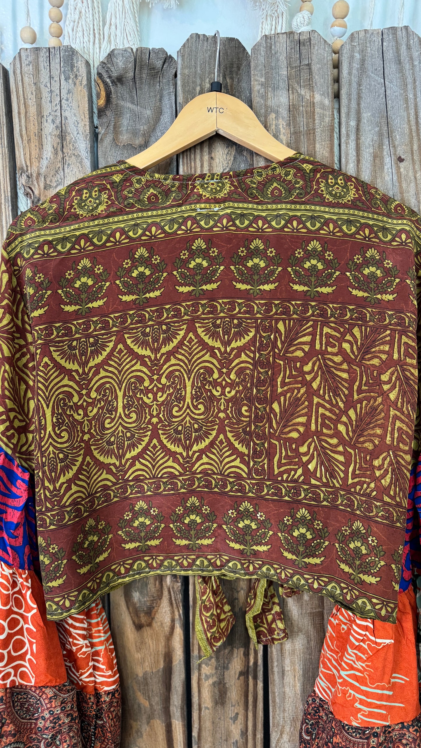 Thunderstruck ⚡ Silk Wrap Tie Top 001