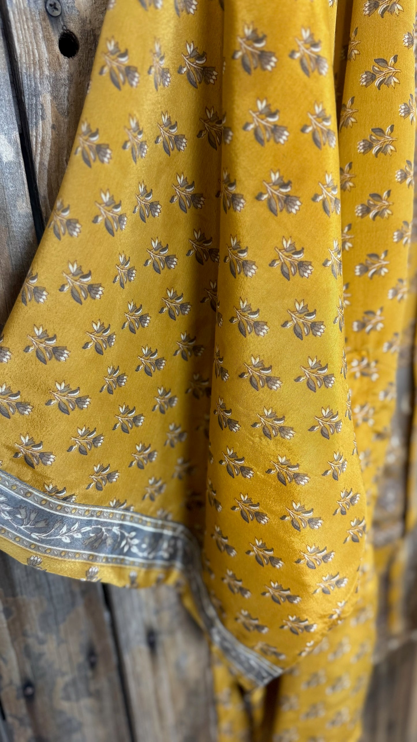 Creosote Sari Silk Kimono 006