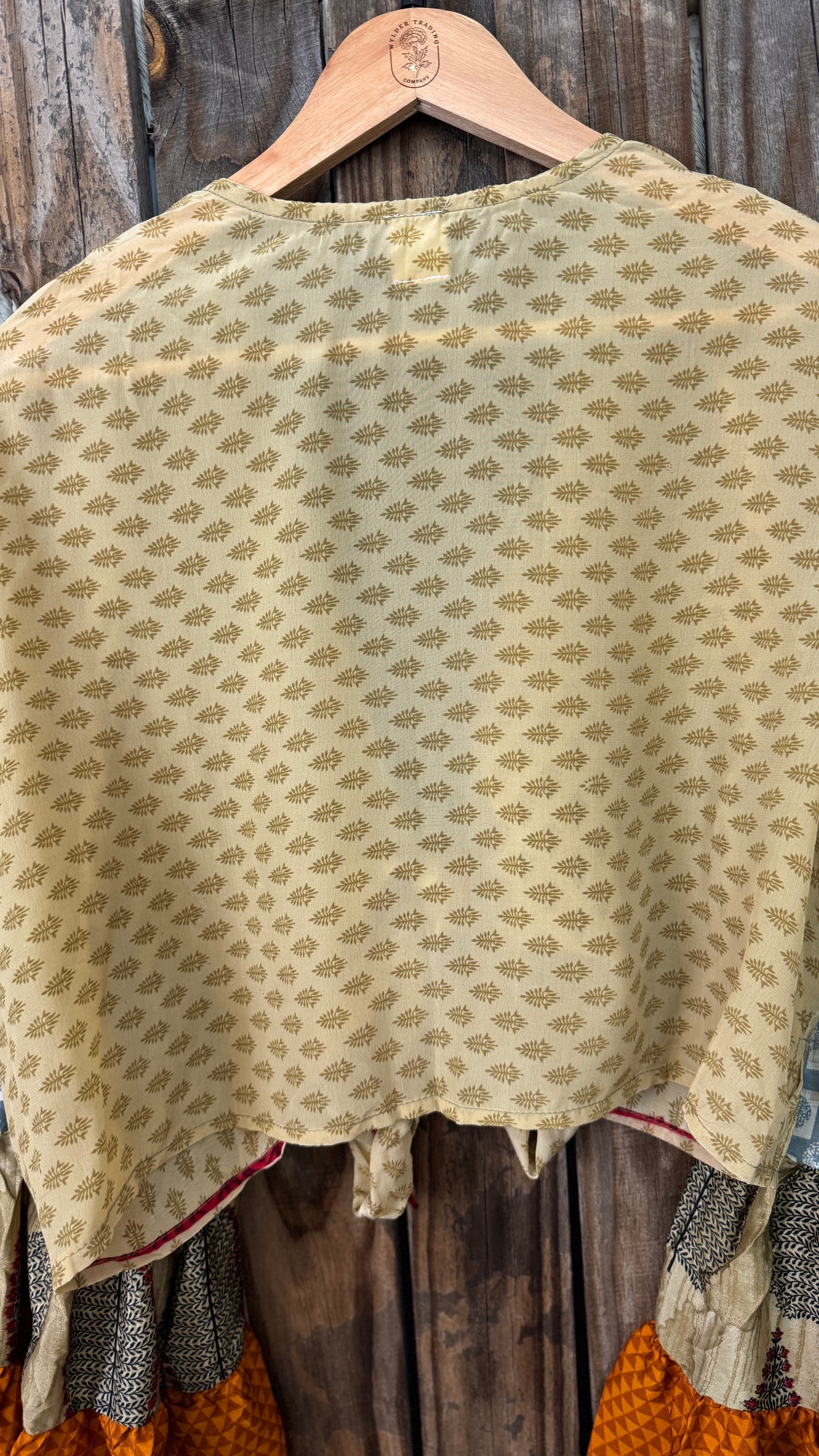 Thunderstruck ⚡ Silk Wrap Tie Top 007