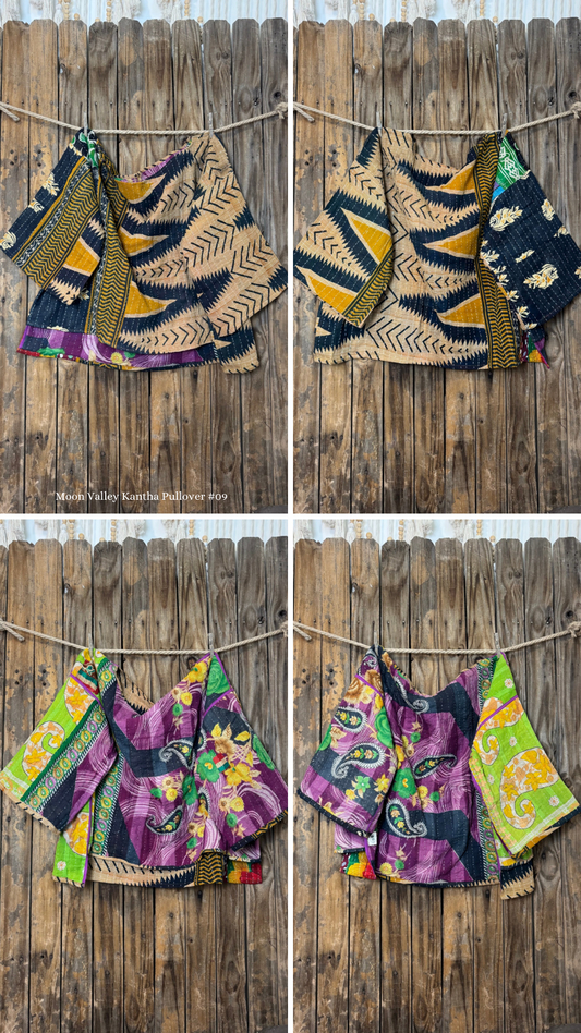 Moon Valley Kantha Pullover Top - 009