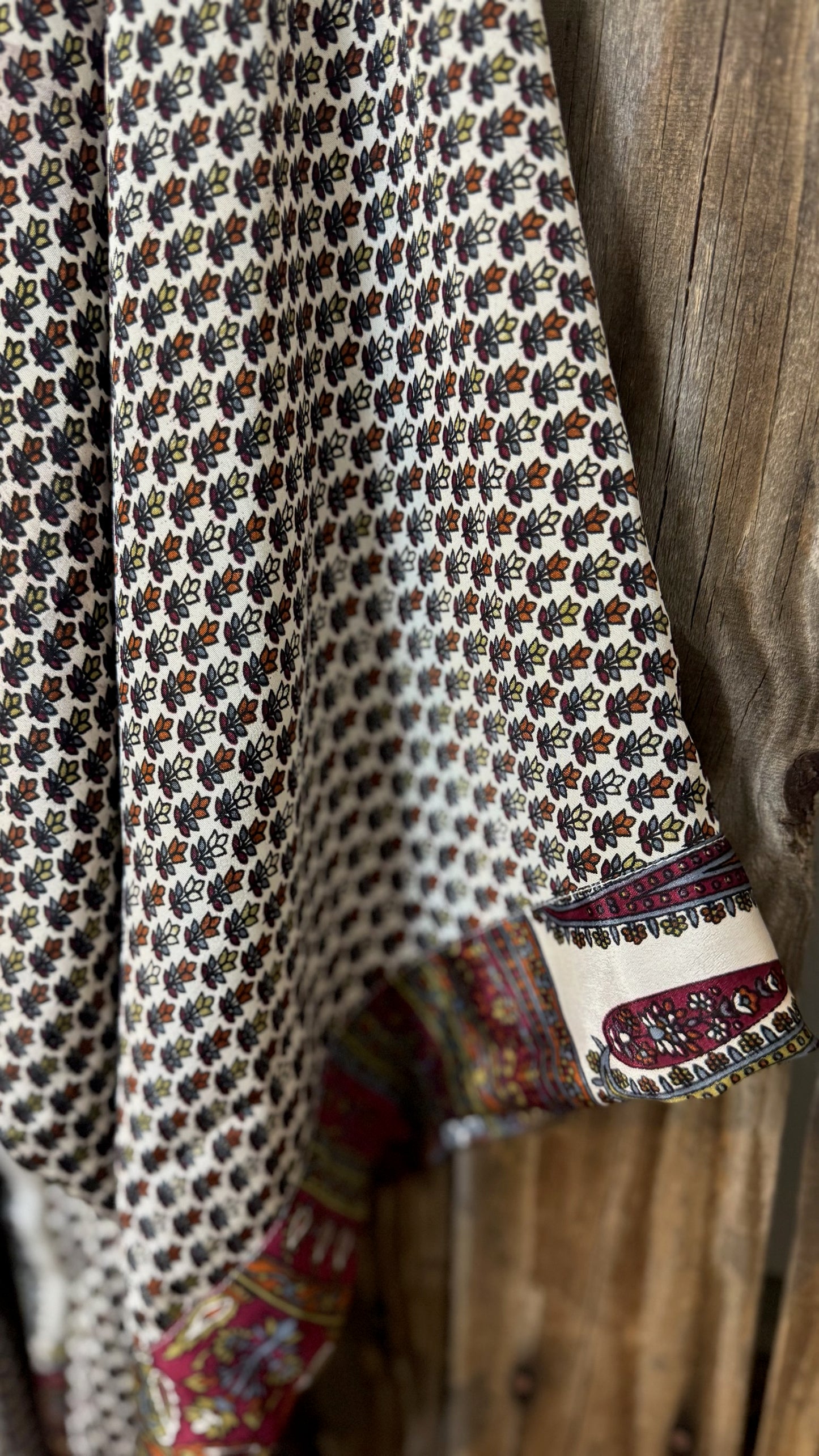 Creosote Sari Silk Kimono 021