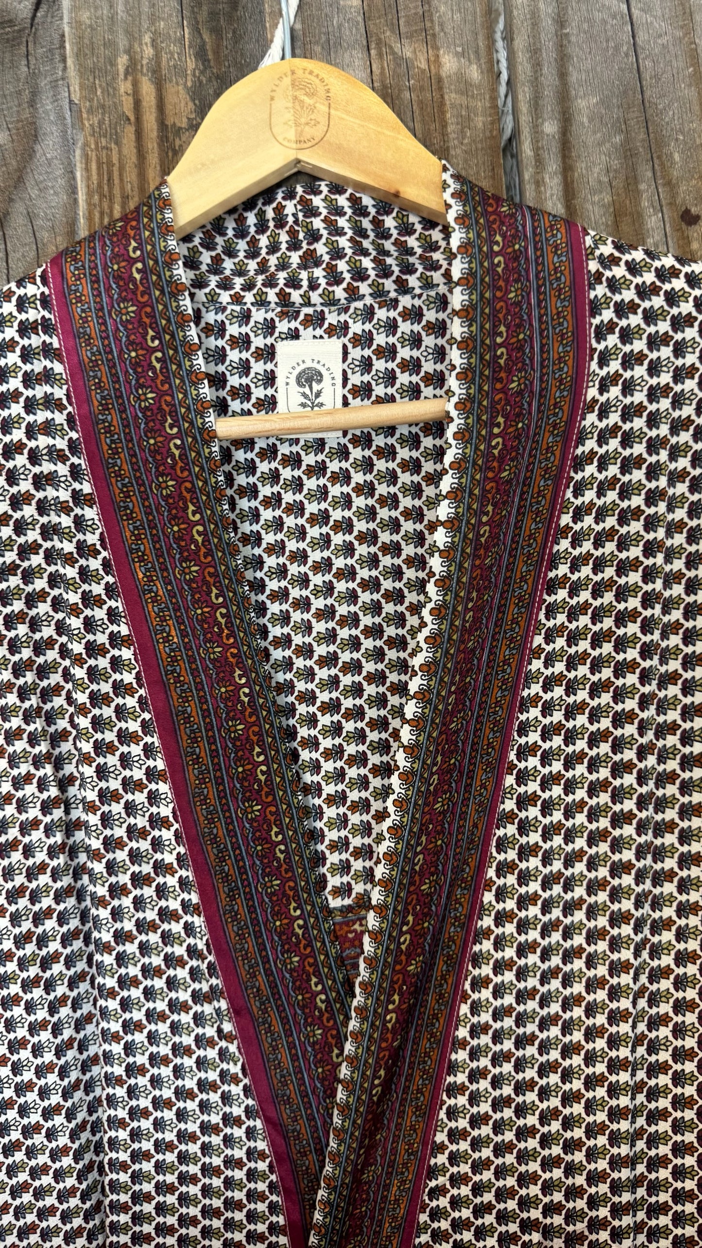 Creosote Sari Silk Kimono 021