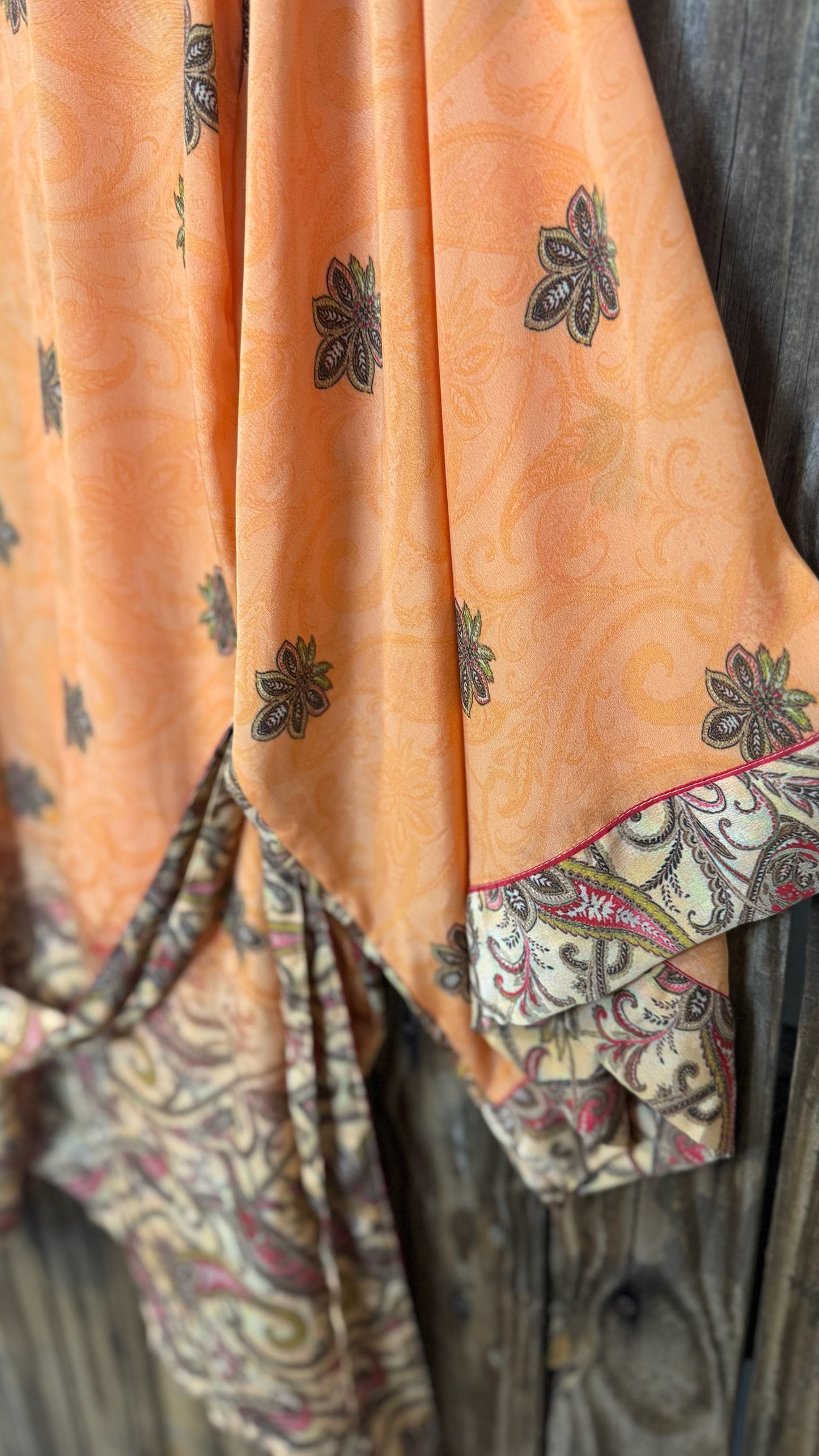 Creosote Sari Silk Kimono 002