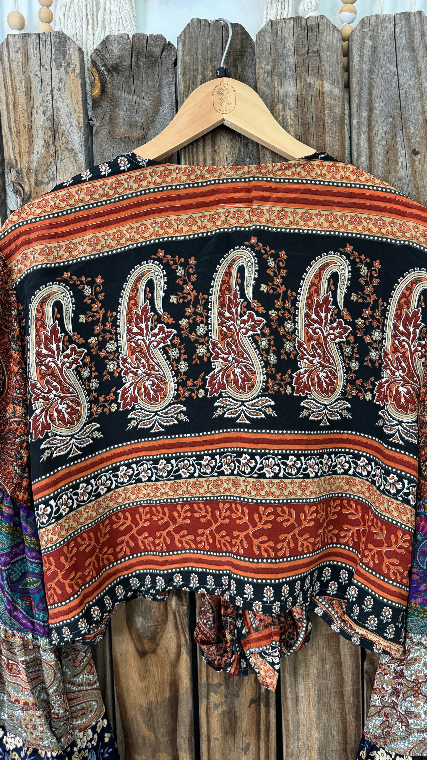 Thunderstruck ⚡ Silk Wrap Tie Top 003