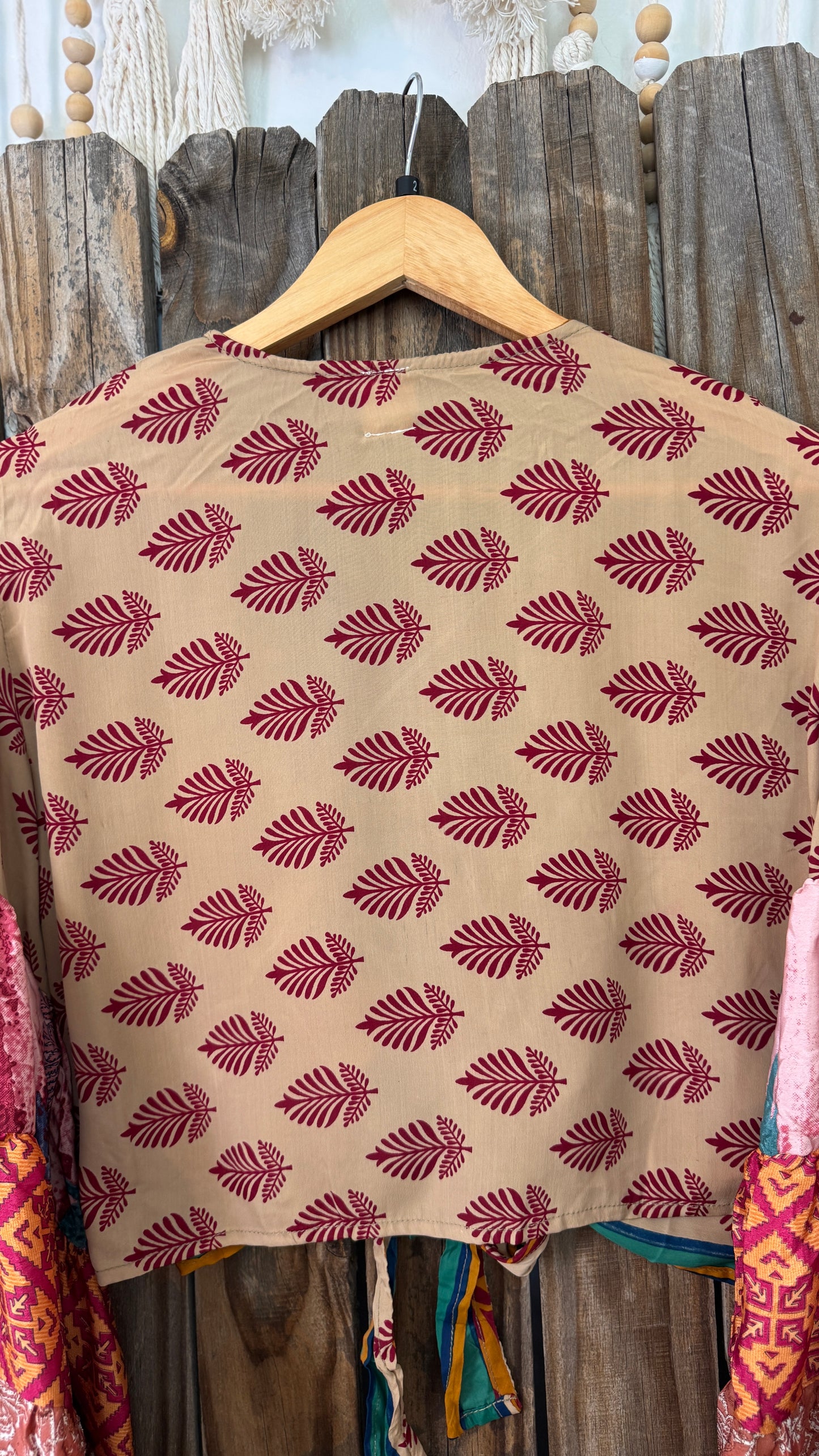 Thunderstruck ⚡ Silk Wrap Tie Top 002