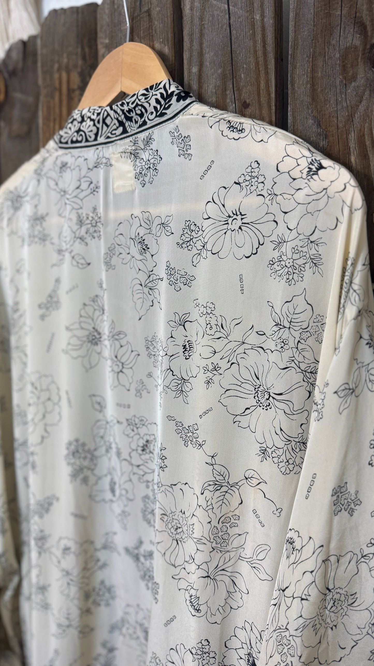 Creosote Sari Silk Kimono 011