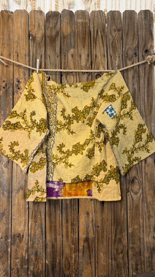 Moon Valley Kantha Pullover Top - 024