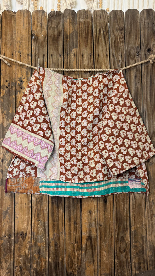 Moon Valley Kantha Pullover Top - 030