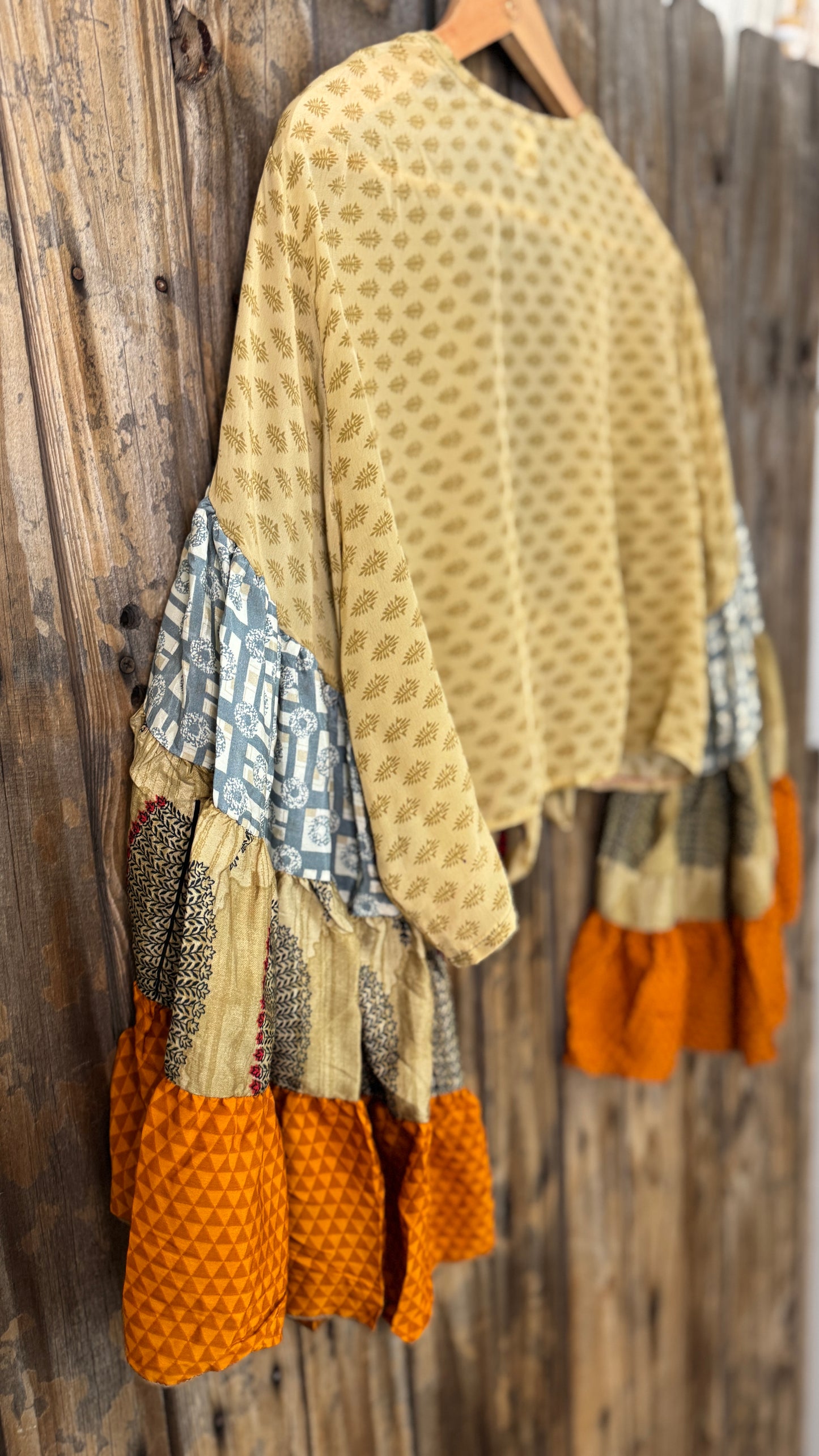 Thunderstruck ⚡ Silk Wrap Tie Top 007