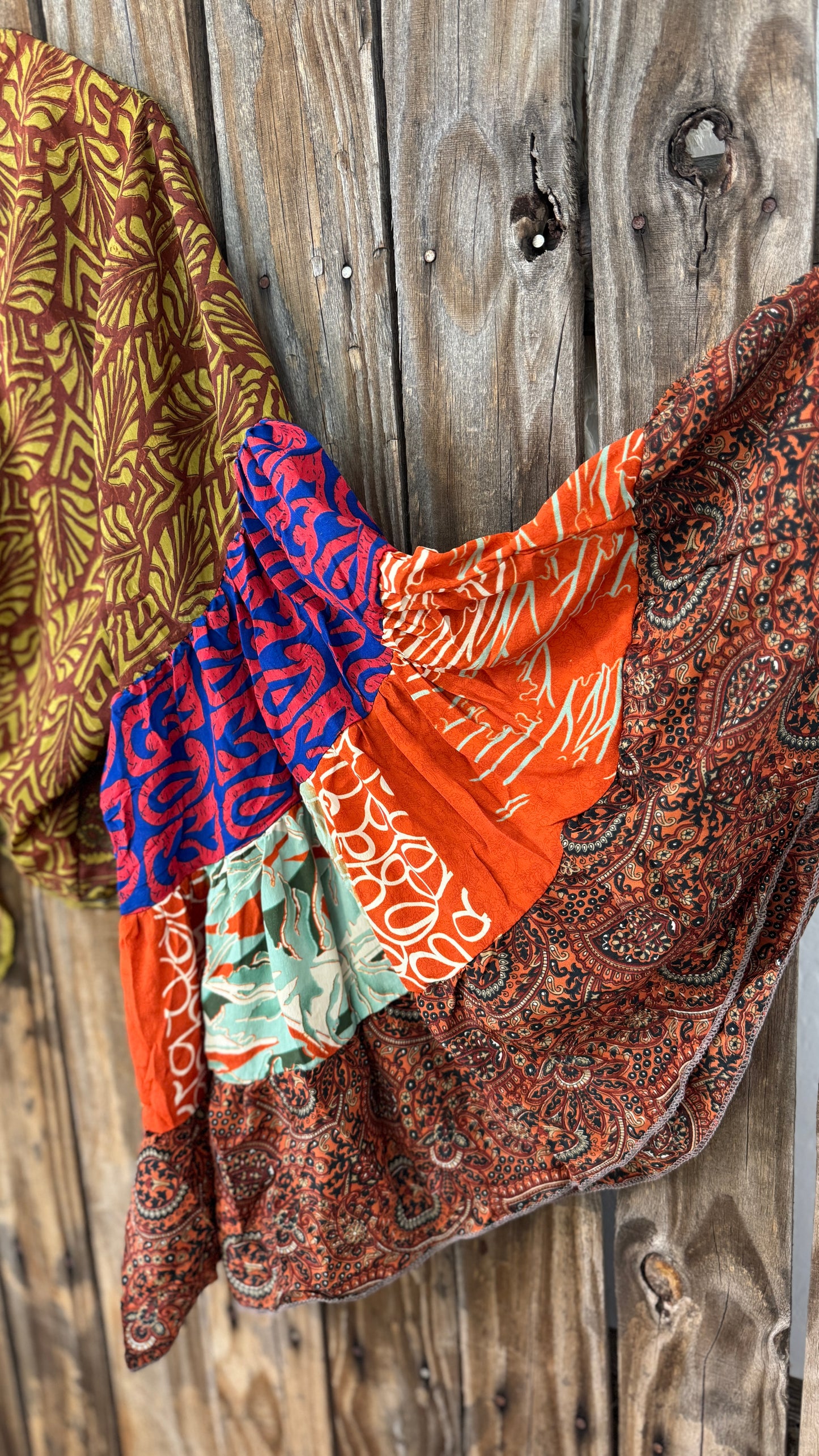 Thunderstruck ⚡ Silk Wrap Tie Top 001