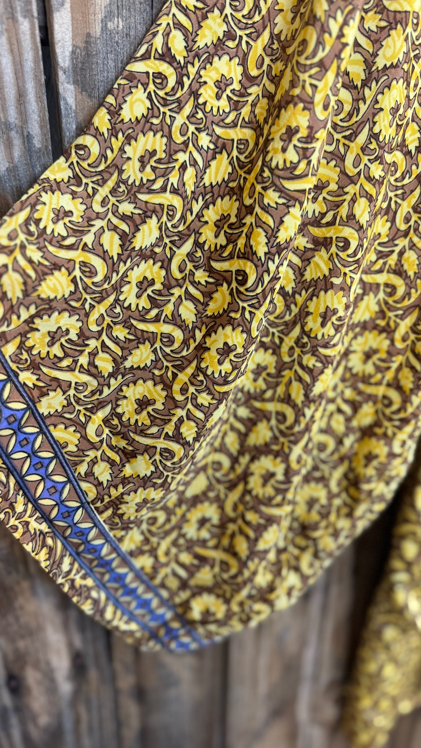 Creosote Sari Silk Kimono 007