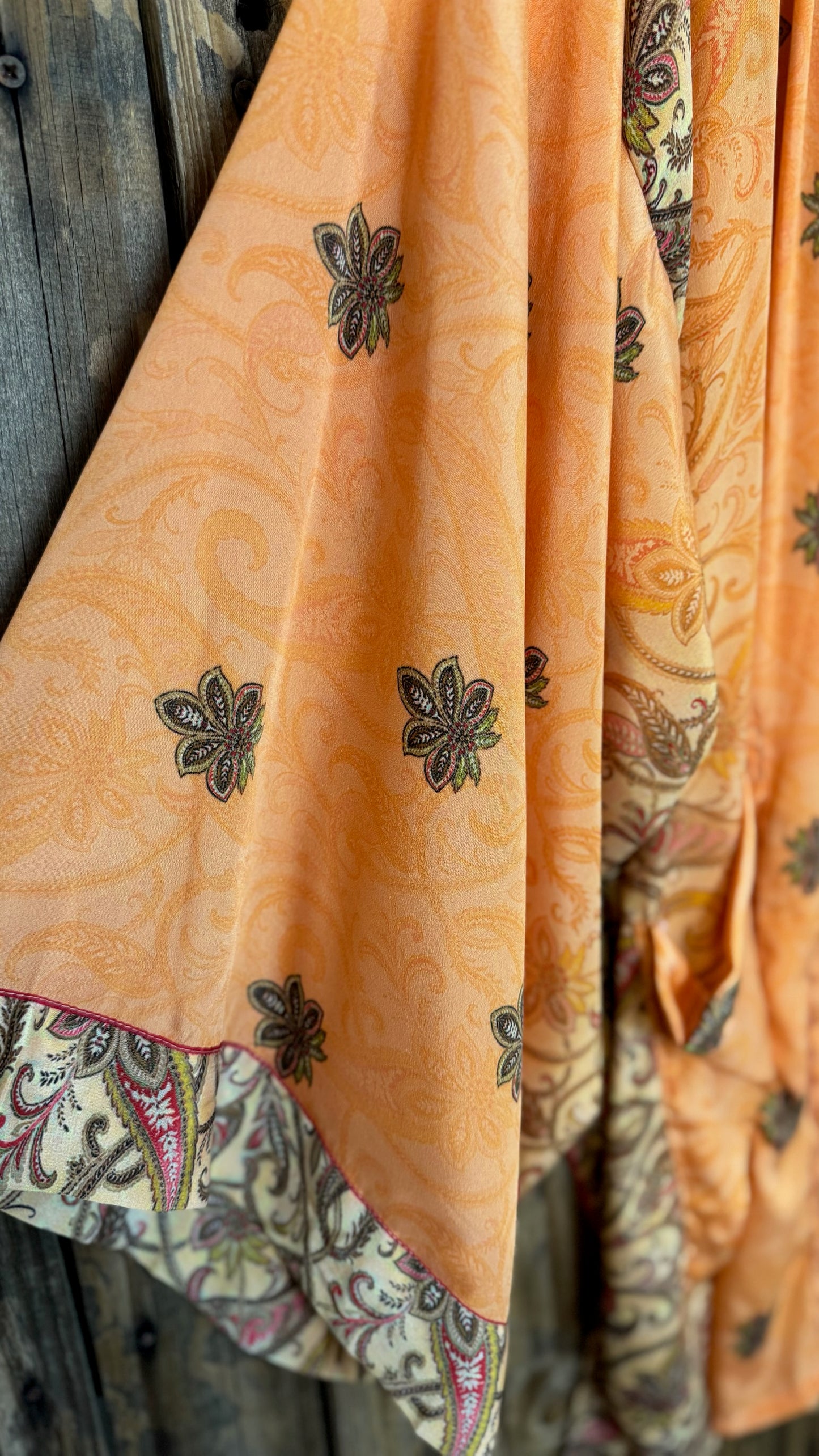 Creosote Sari Silk Kimono 002