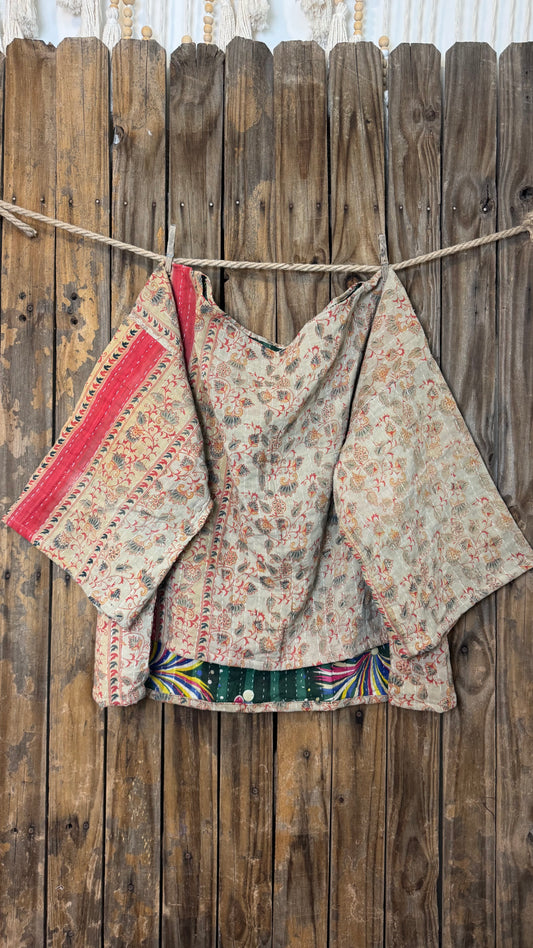 Moon Valley Kantha Pullover Top - 004