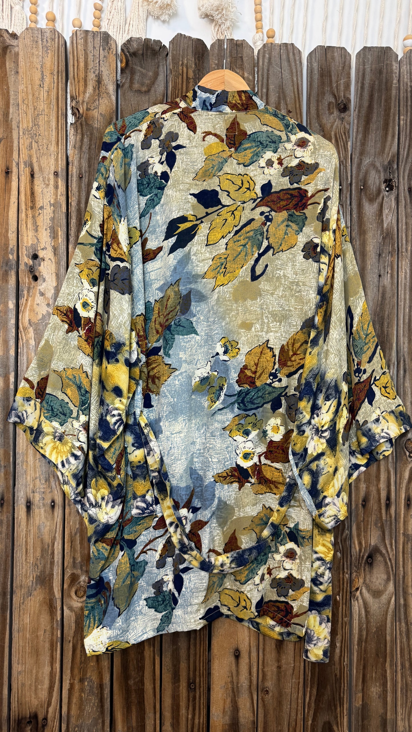 Creosote Sari Silk Kimono 012