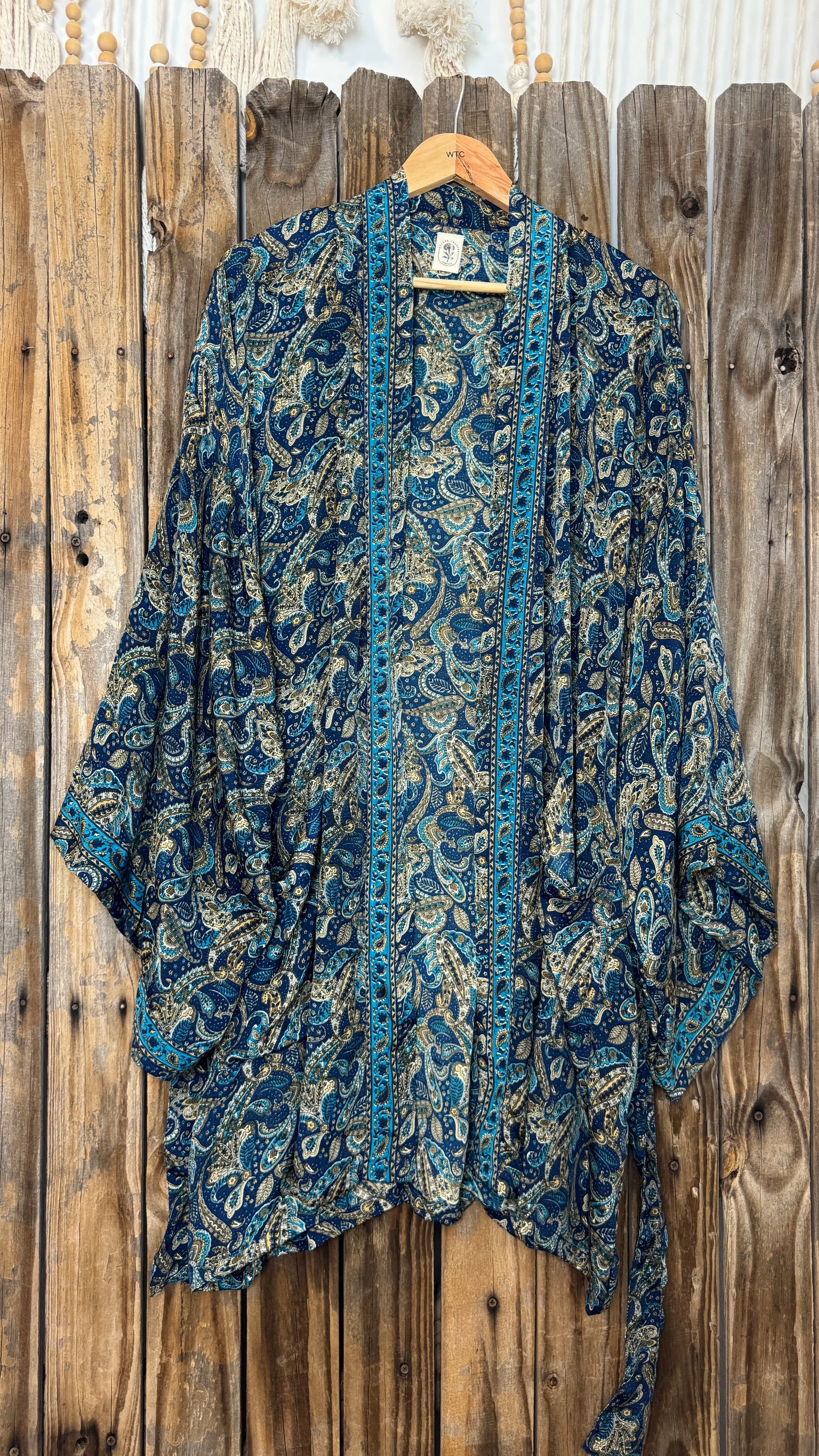 Creosote Sari Silk Kimono 017