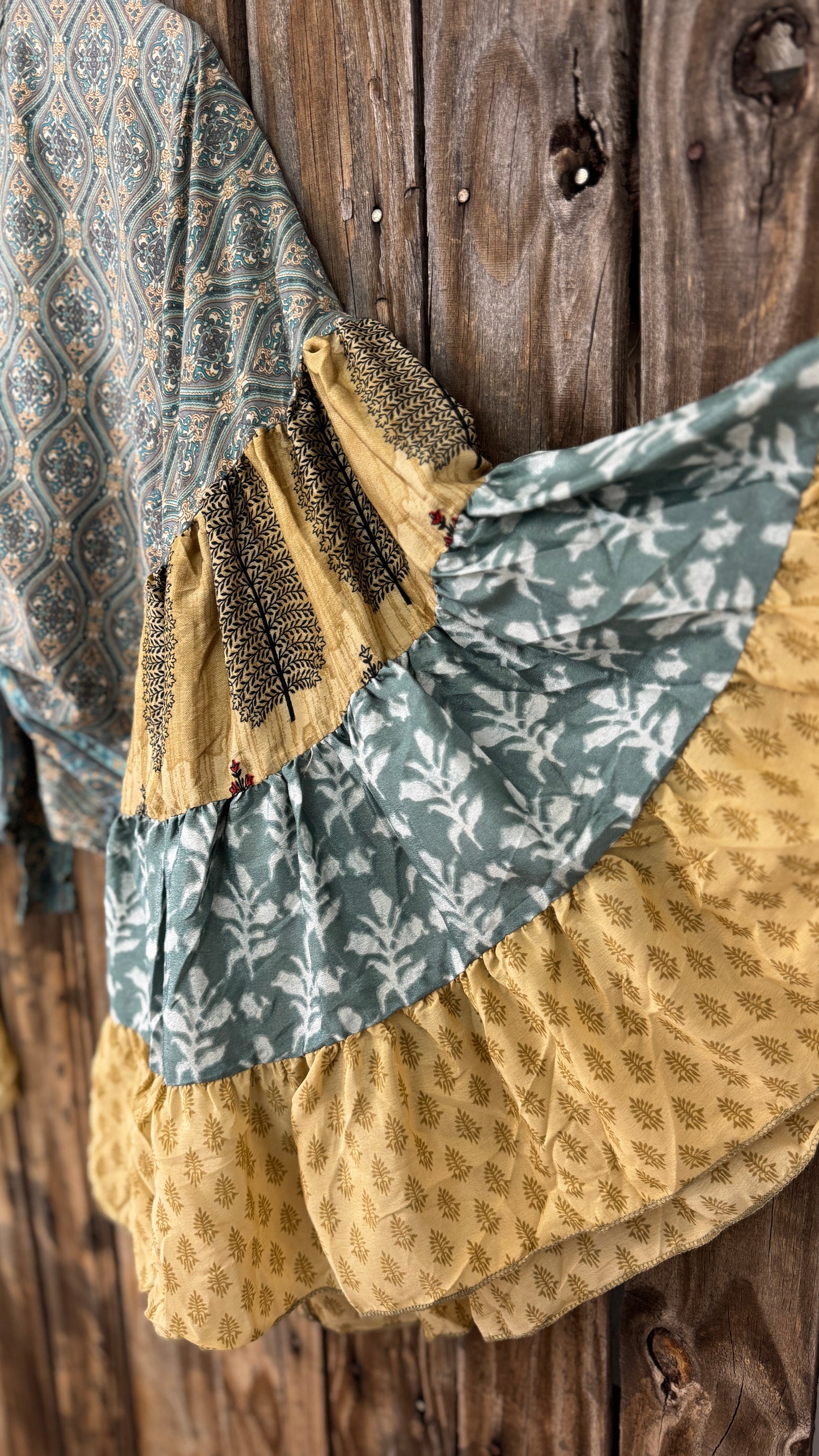 Thunderstruck ⚡ Silk Wrap Tie Top 015