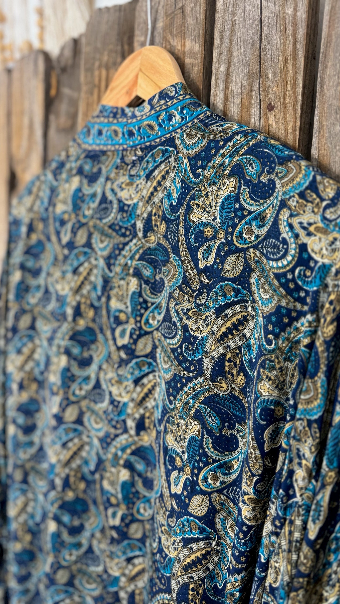 Creosote Sari Silk Kimono 017