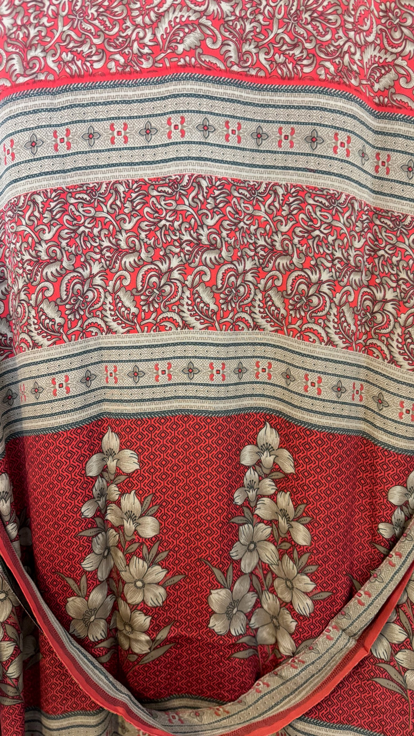 Creosote Sari Silk Kimono 001