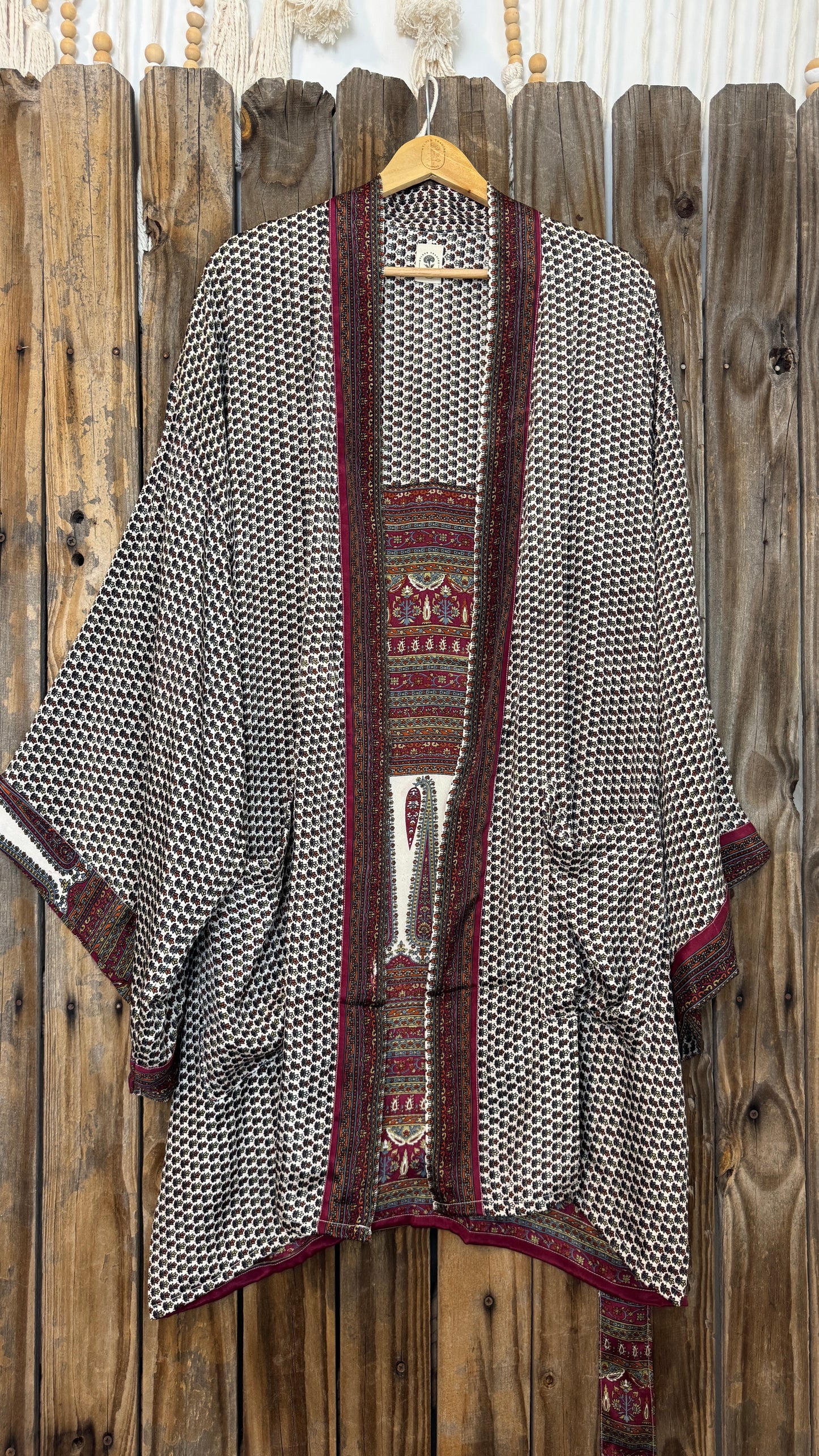 Creosote Sari Silk Kimono 021