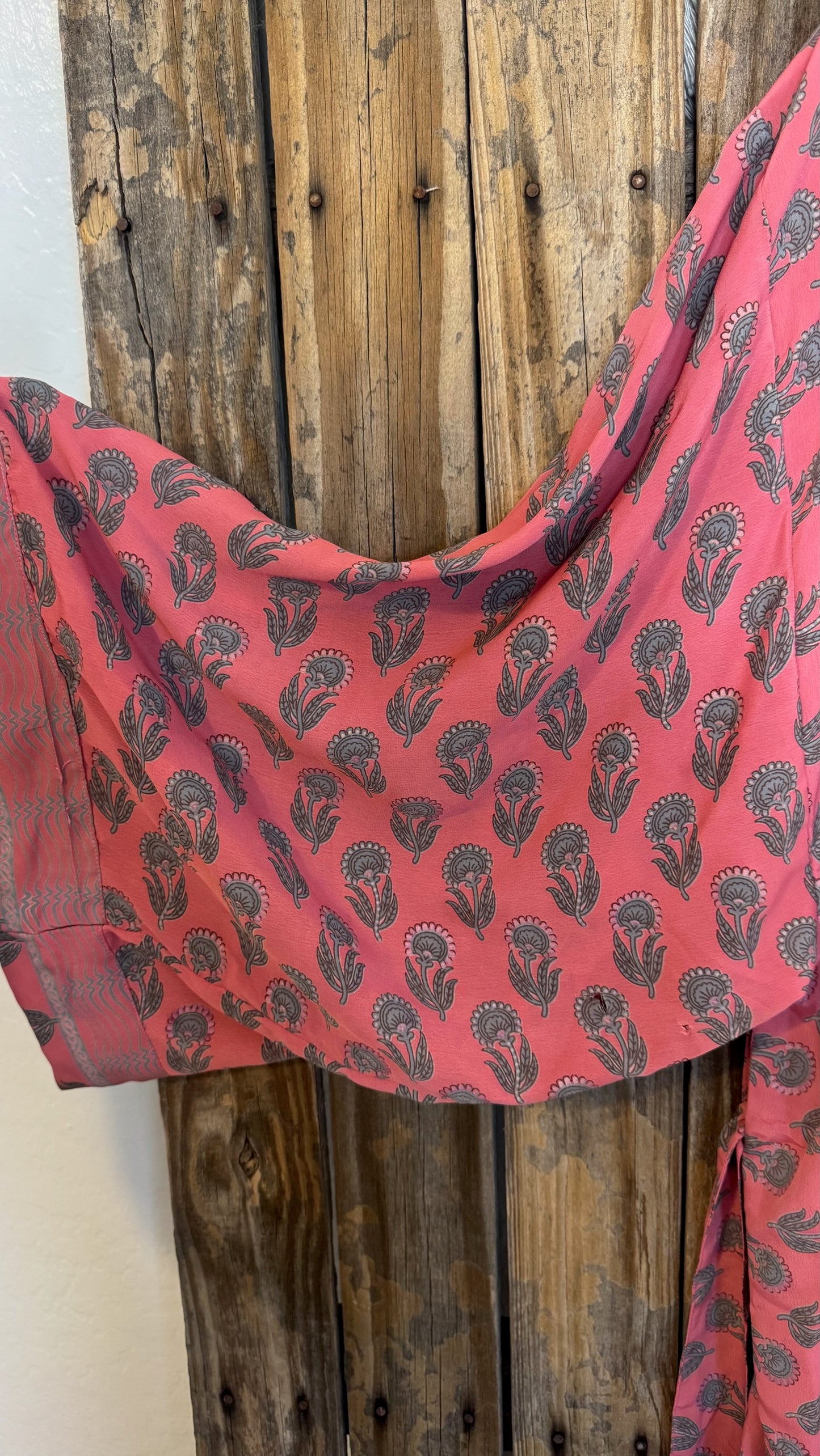 Creosote Sari Silk Kimono 019