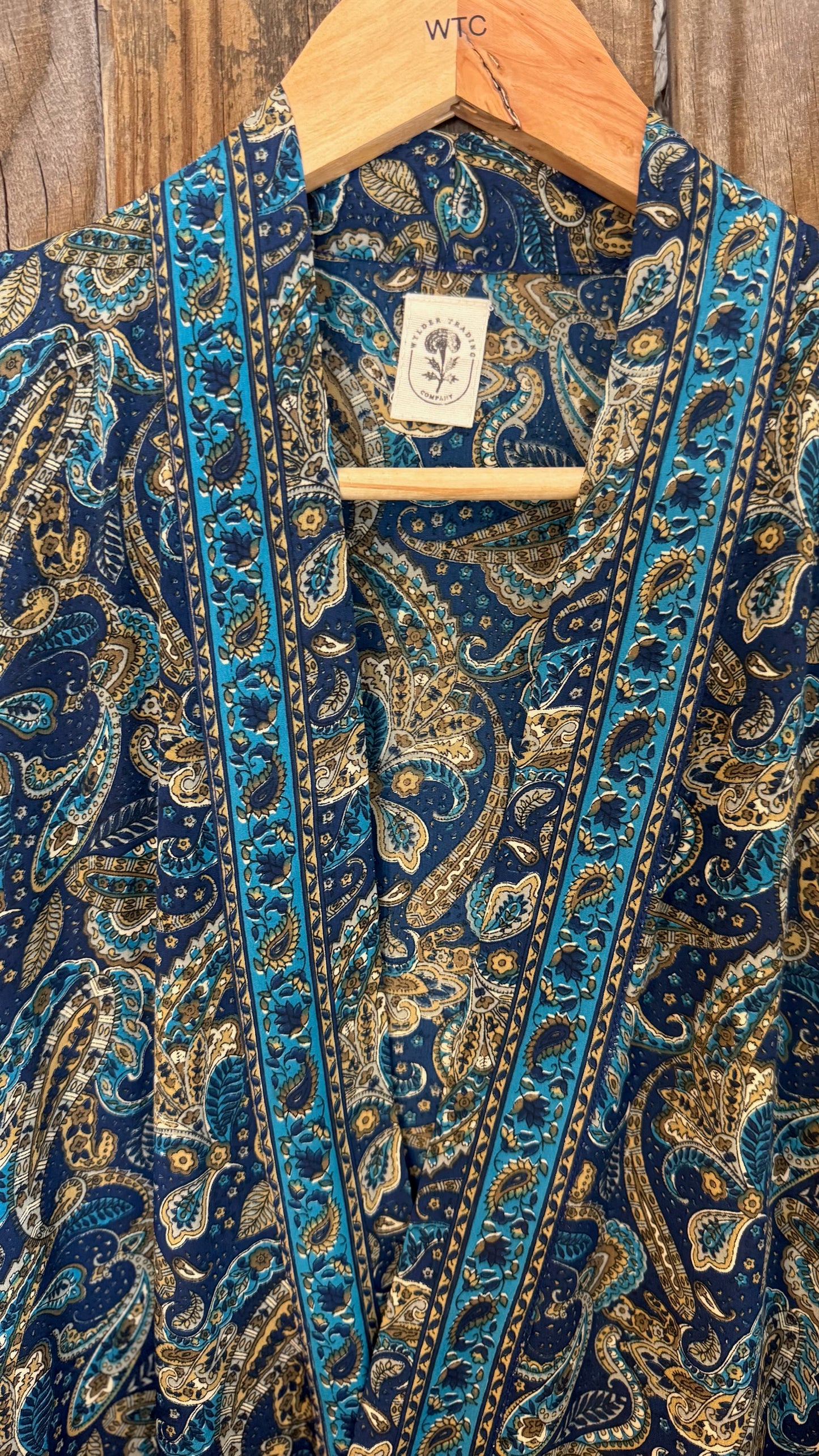 Creosote Sari Silk Kimono 017