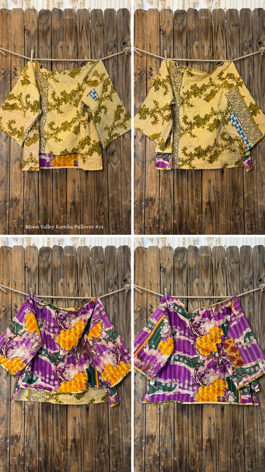 Moon Valley Kantha Pullover Top - 024