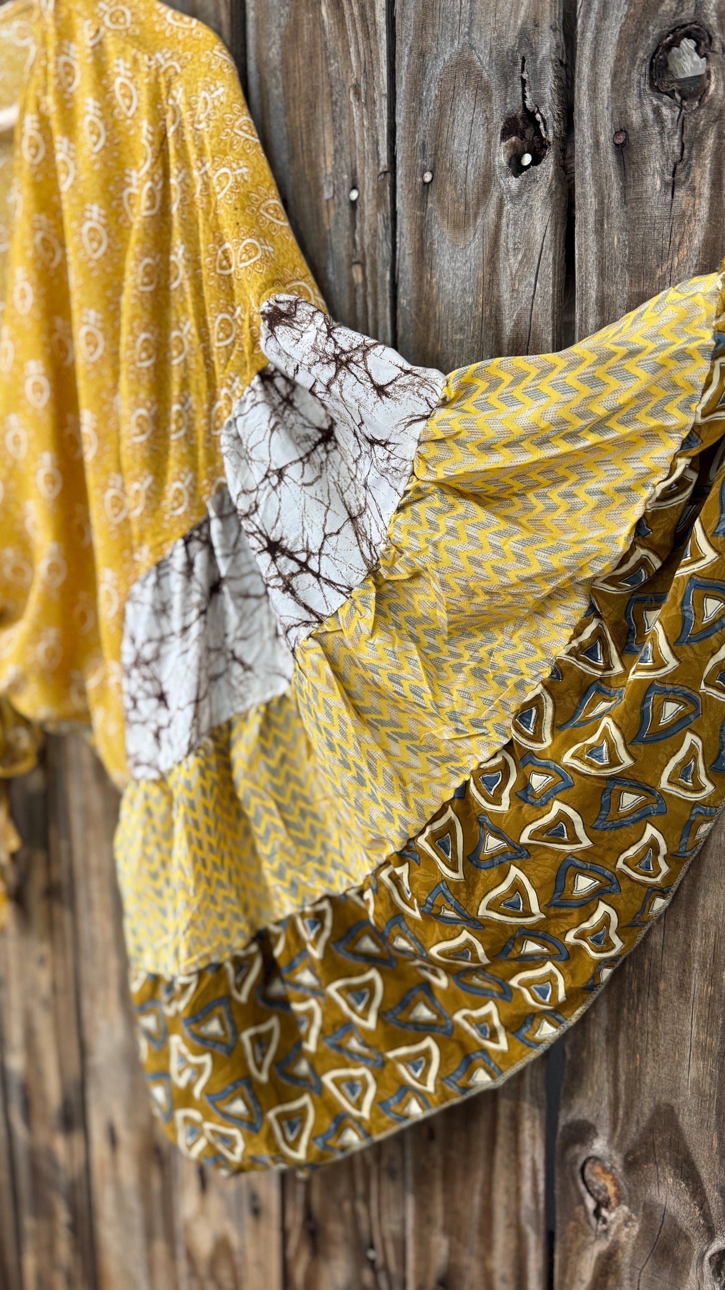 Thunderstruck ⚡ Silk Wrap Tie Top 008