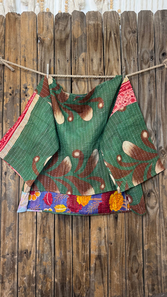 Moon Valley Kantha Pullover Top - 022