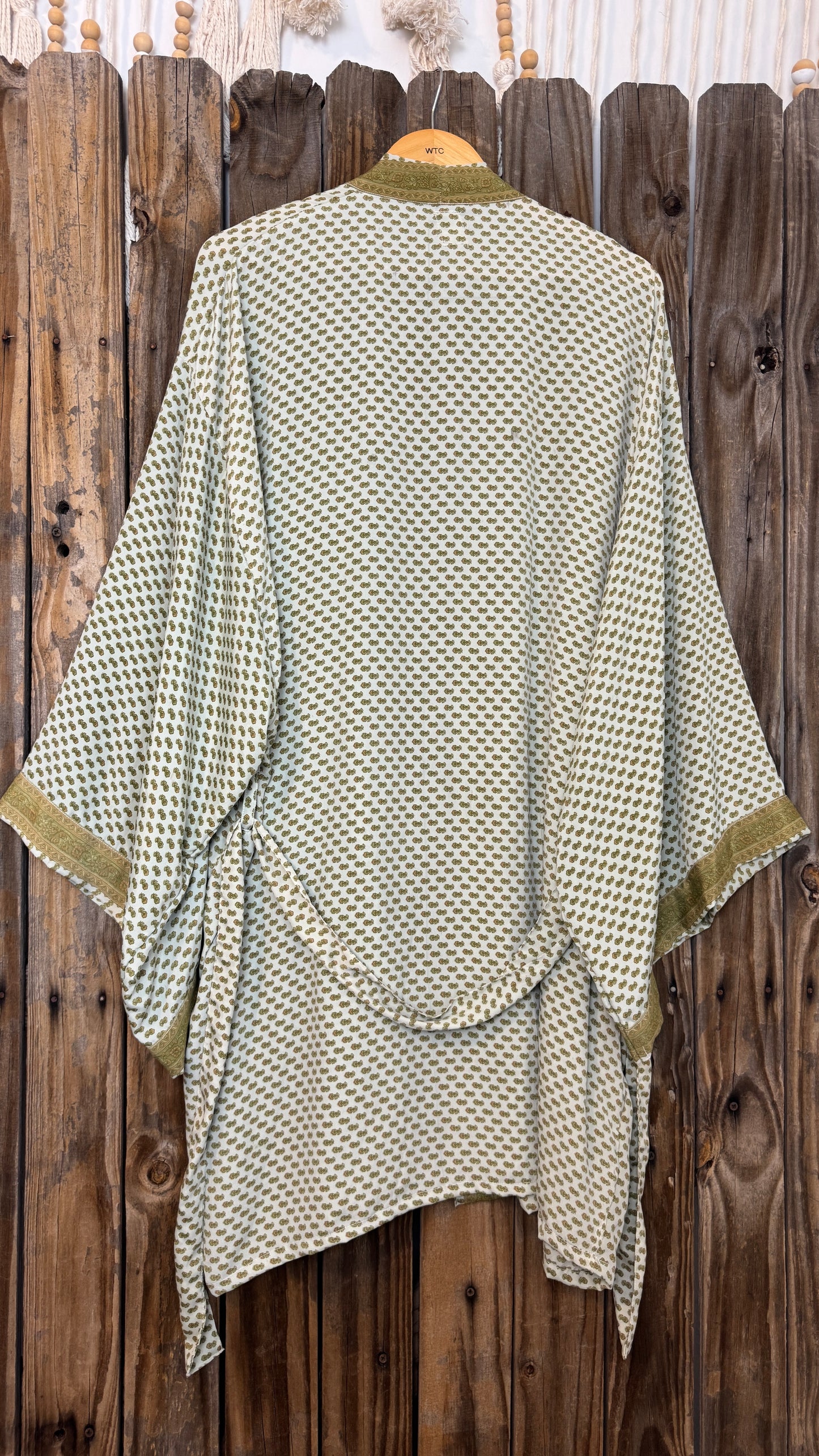 Creosote Sari Silk Kimono 010