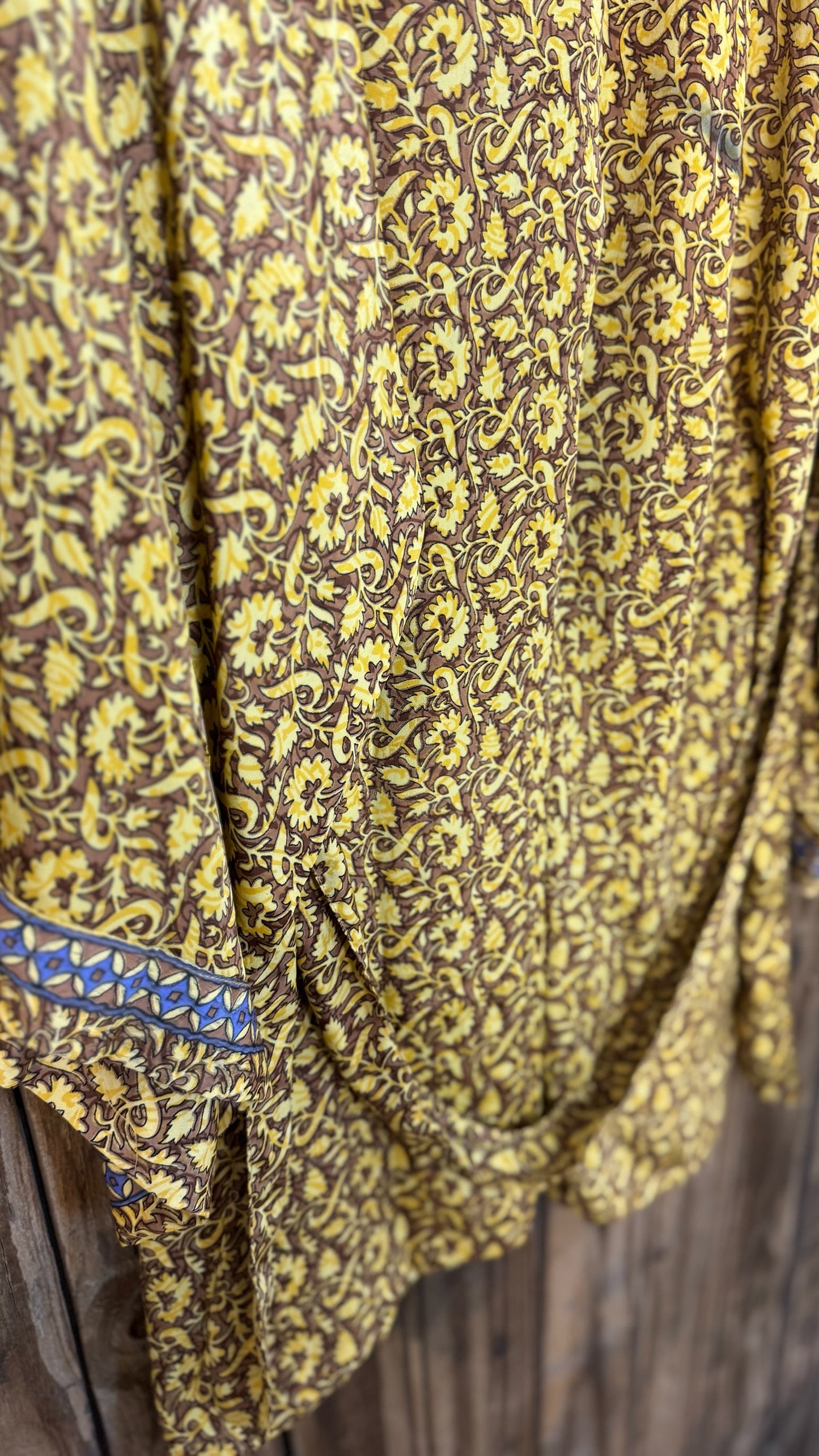 Creosote Sari Silk Kimono 007