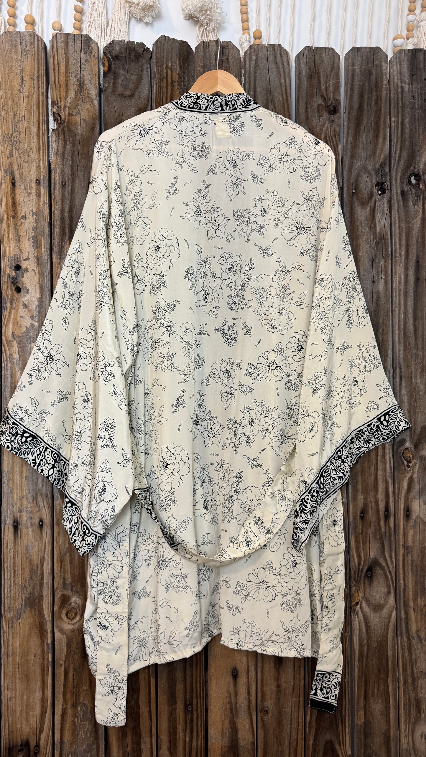 Creosote Sari Silk Kimono 011