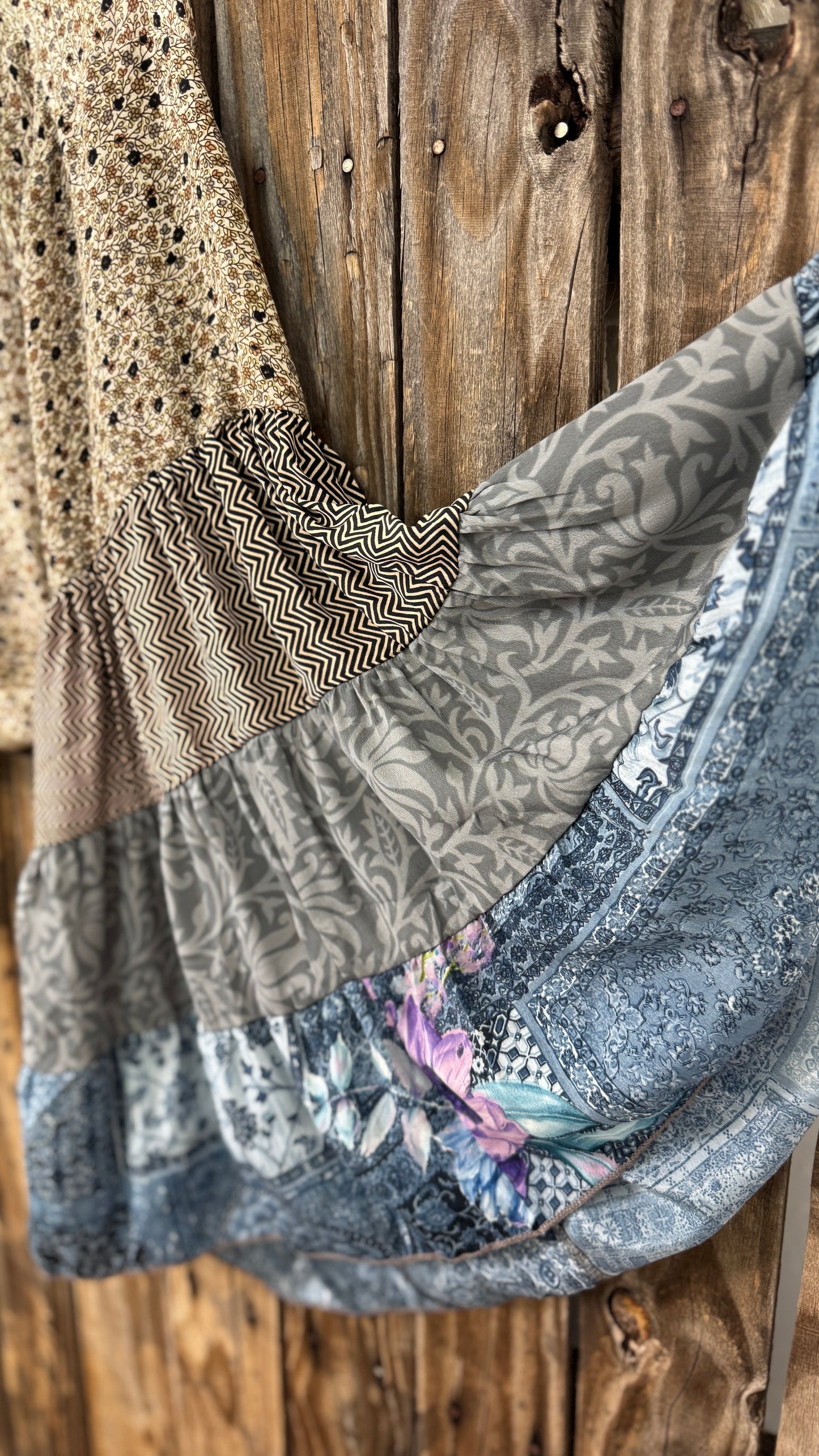 Thunderstruck ⚡ Silk Wrap Tie Top 019