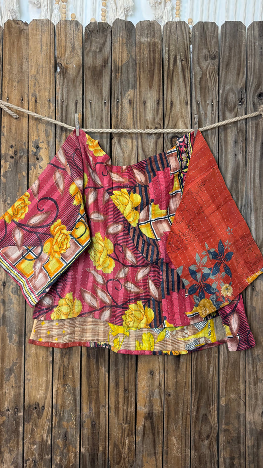 Moon Valley Kantha Pullover Top - 006