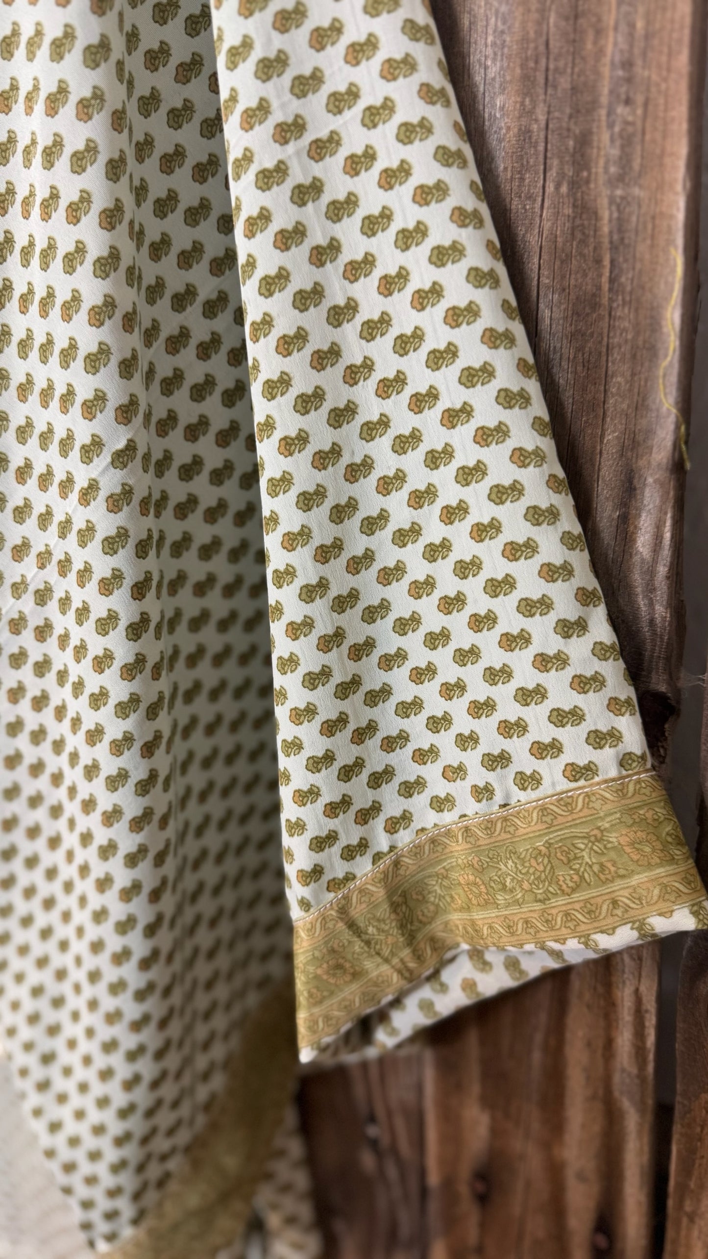 Creosote Sari Silk Kimono 010