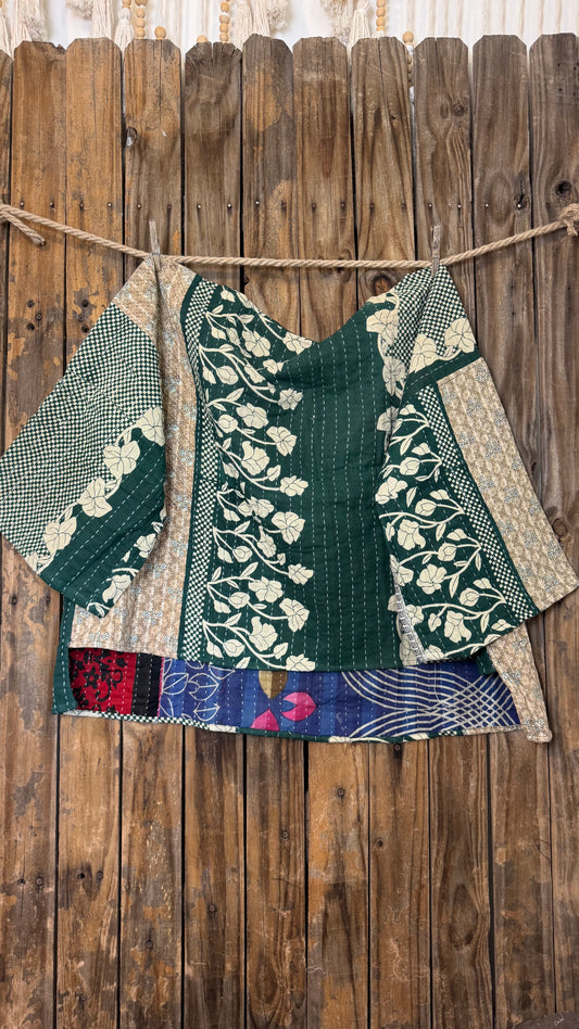 Moon Valley Kantha Pullover Top - 021