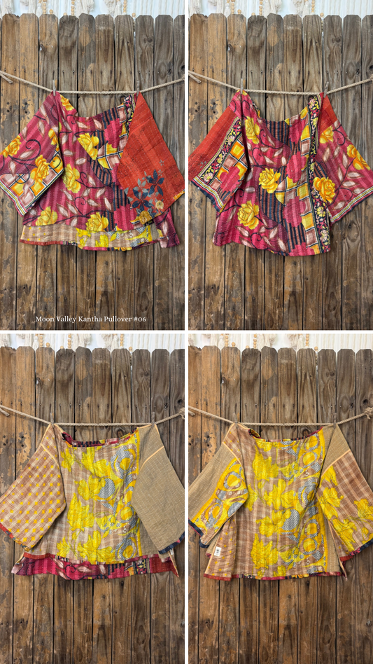 Moon Valley Kantha Pullover Top - 006