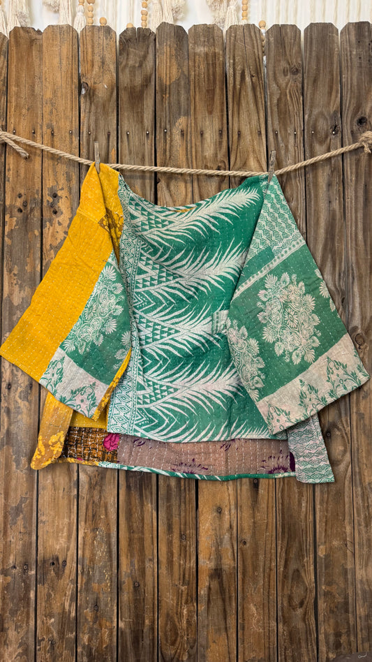 Moon Valley Kantha Pullover Top - 019