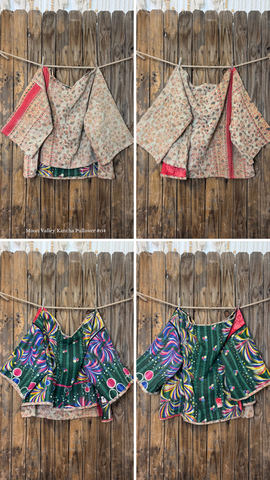 Moon Valley Kantha Pullover Top - 004