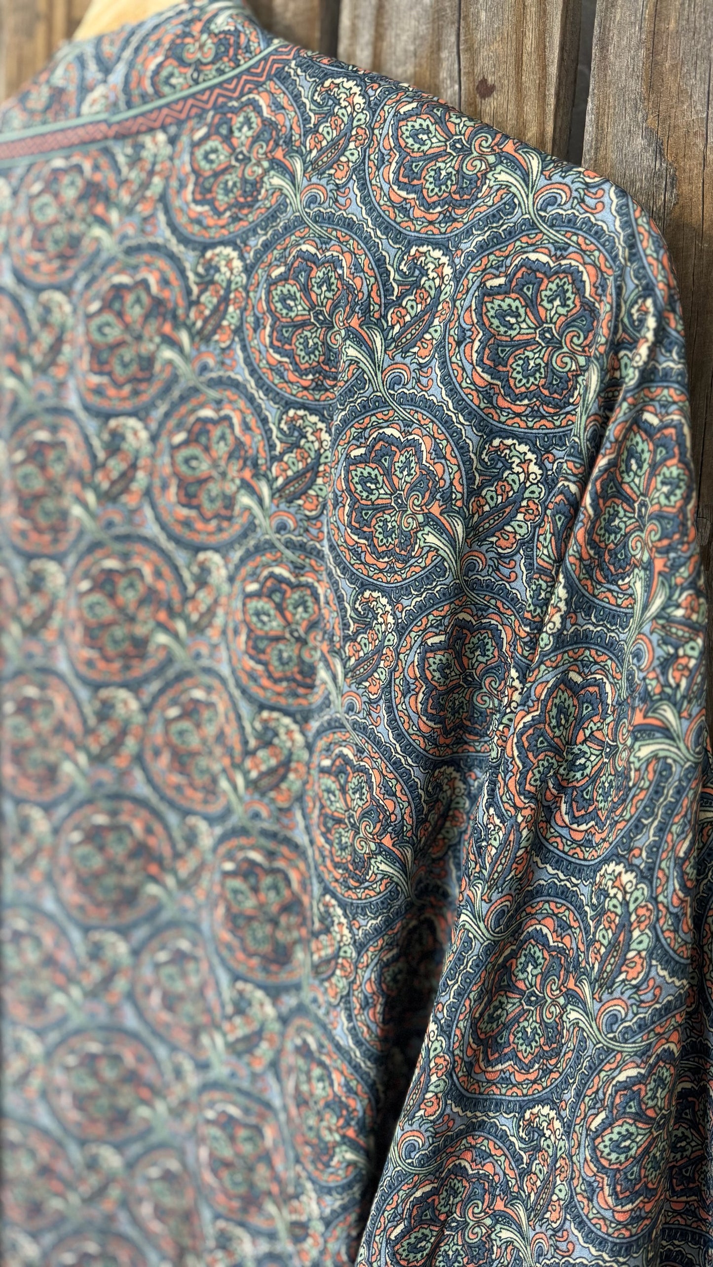 Creosote Sari Silk Kimono 013