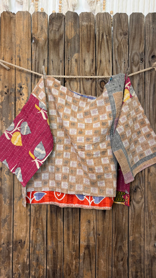 Moon Valley Kantha Pullover Top - 007