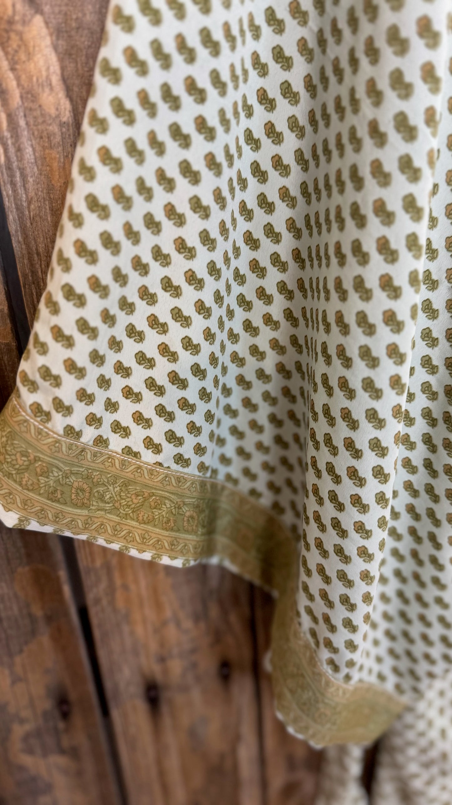 Creosote Sari Silk Kimono 010