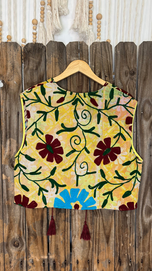 Artisan Textile Vest (No Fringe) 003