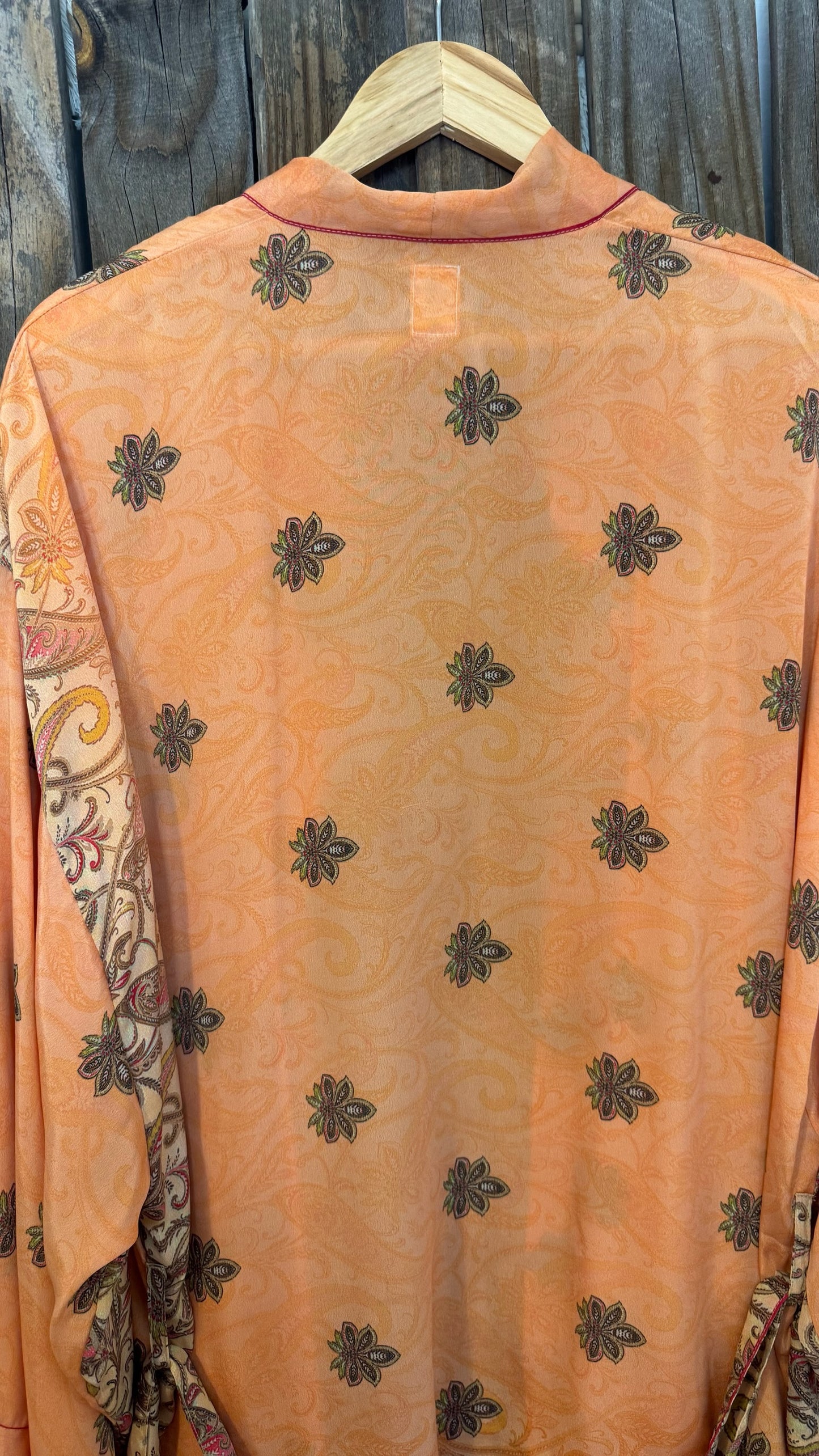 Creosote Sari Silk Kimono 002