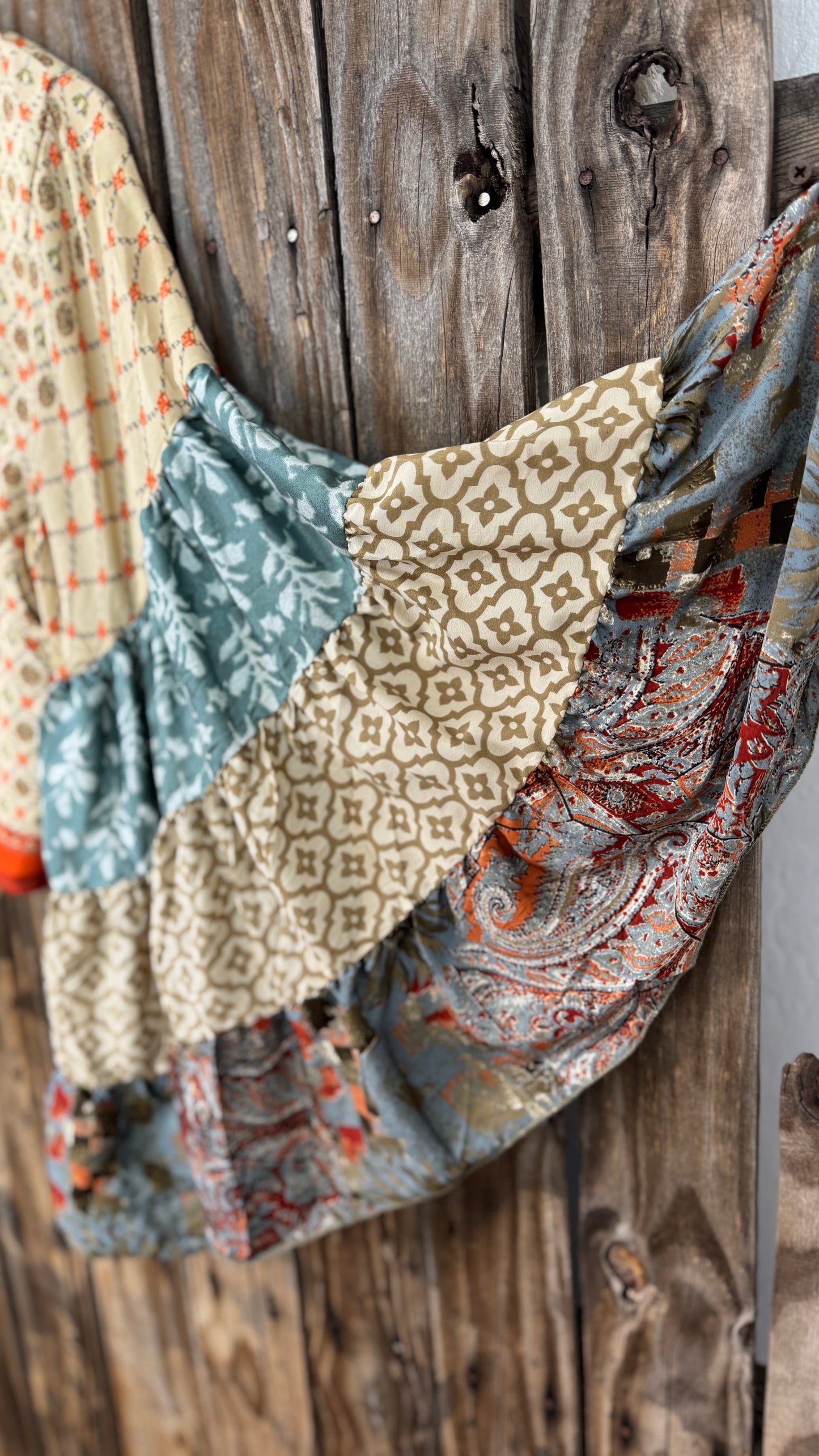 Thunderstruck ⚡ Silk Wrap Tie Top 006