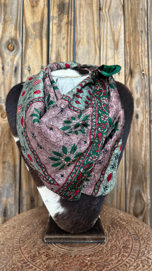 Sari Silk Standard Bandana (017)